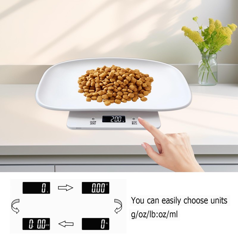 Digitale Haustierwaage Für Kleine Tiere, Kleine Haustierwaage Digitalwaage, Tierwaage, Babywaage