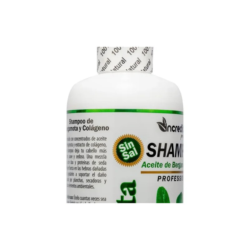 Shampoo Aceite Bergamota Colageno Brillo Nutricion 950ml