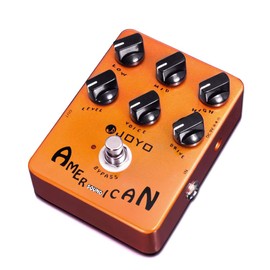 JOYO American Sound Golden-orange Amp Simulator Pedal, Fd 57 Deluxe Amplifier - Overdrive, Model 0JF14-0019US