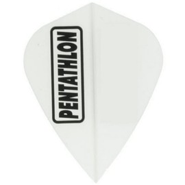 US Darts Pentathlon White Kite Dart Flights - 3 Sets (9 Flights) - 100 Micro (Ex-Tough) #50