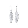 Elli Women's Feather Earrings, Silver, No Gemstone
