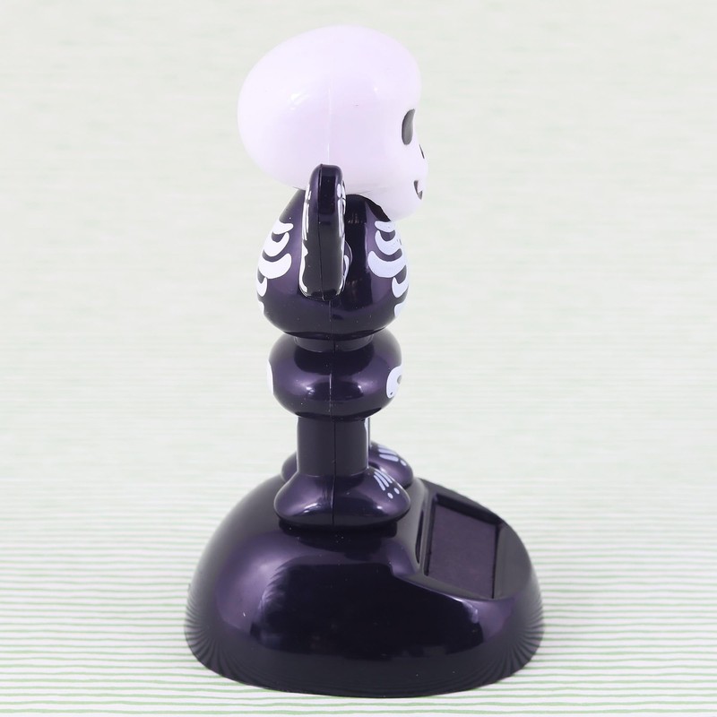 Freak Scene Solar Bobble Figure - Skeleton 2 - Black
