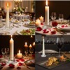 Glass Candlestick Holders: 20Pcs Small Taper Candle Holders Bulk Short