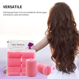 Foam Hair Rollers - Overnight Hair Curlers - Hair Curlers to Sleep in, Soft Sleeping Hair Curlers Flexible Hair Styling Curlers Sponge Curlers for Hair