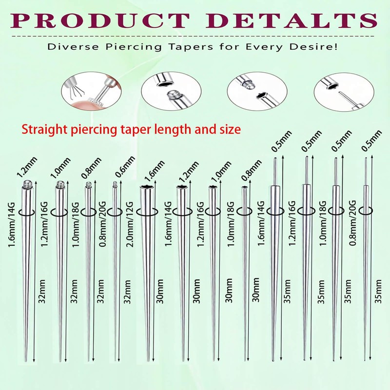 Uni-J Piercing Taper Ball Grabber Tool for Changing Jewelry -