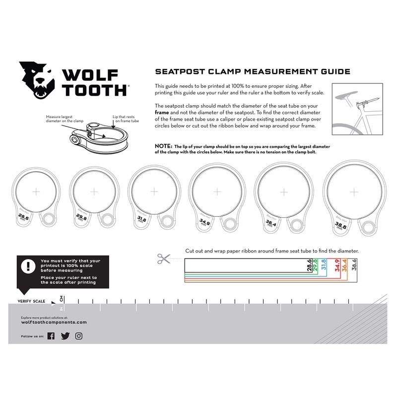 Wolf Tooth Seatpost Clamp 34.9mm Gold