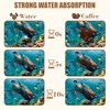 Sea Turtle Coffee Mat Absorbent Dish Drying Mat for Kitchen