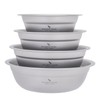 Boundless Voyage Camping Plate Titanium Pan Dish Bowls Set Ultralight