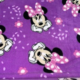 Joann Fabrics Minnie Sweet Dots  anti-pill  fleece fabric by the yard