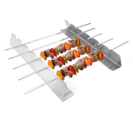 Kebab skewers holder, stainless steel barbecue skewers holder, kebab skewers, grill frame, stainless steel barbecue skewers, grill frame, skewers grill, kebab skewers, meat skewers