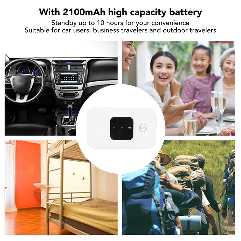 4G LTE Mobile Wifi Hotspot with SIM Card Slot for