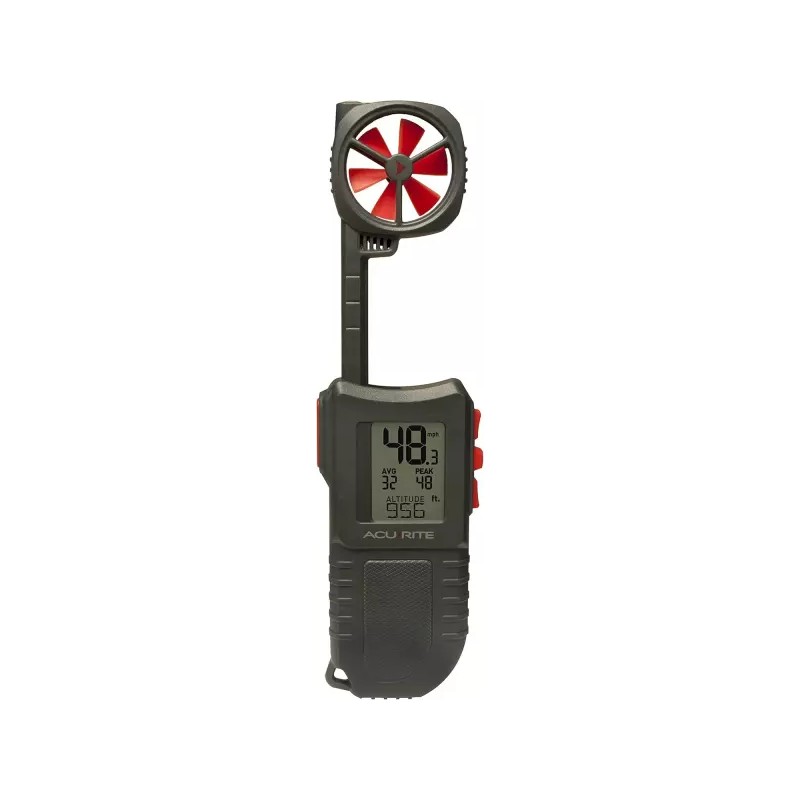 Acurite 검사등이 있는 AcuRite 00256M 휴대용 풍속계 AcuRite 00256M Portable