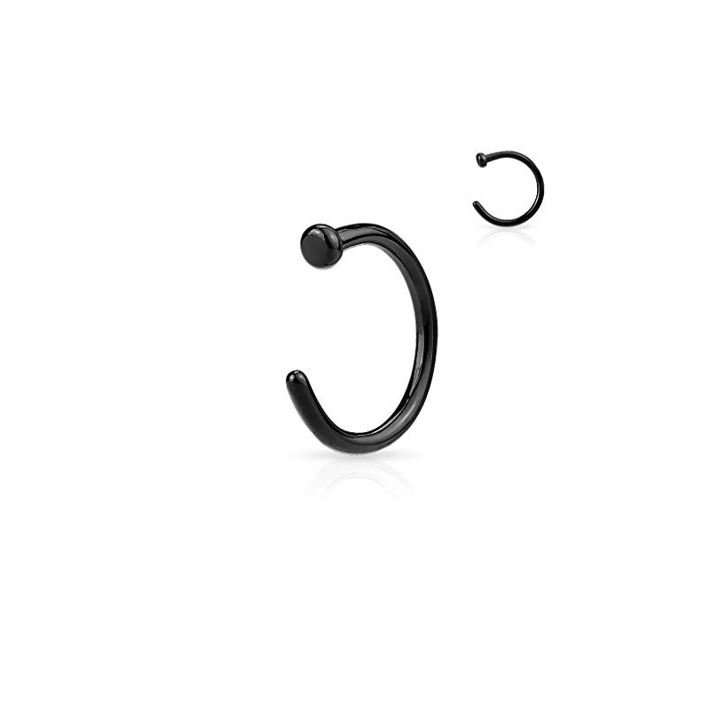 Autiga Nose Ring Nose Piercing Horseshoe Ring Nose Hoop, Stainless