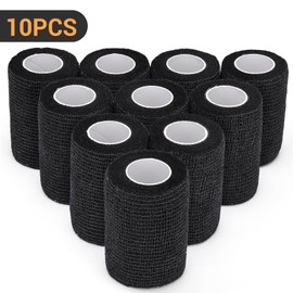 DROK 10 Roll Camo Tape Wrap - Camouflage Self Adhesive Bandage Wrap Climbing Tape for Outdoor Sports, Multicam Tropic, Camping, Bicycle, Range Finder Camera Flashlight, 3 inch x 14.76ft