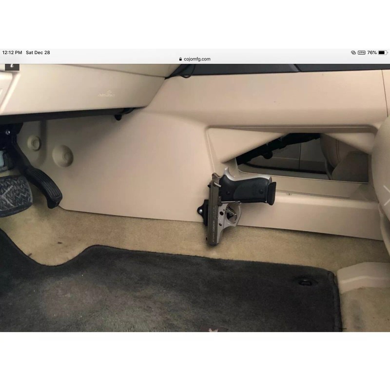 CoJo MAGNETIC Surface Mounted Gun Holster for Car, Home, Office