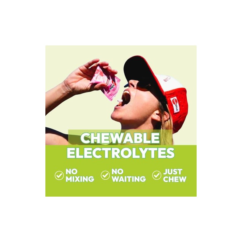 Saltstick Tabletas Masticables Electrolitos Manzana Verde Sal Corredores Hidratación Unidades