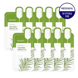 Mediheal Tea Tree Impact-in Balancing Mask 10 Sheets / 메디힐 티트리 임팩트인 밸런싱 마스크 10매