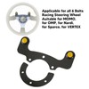 External Horn Button Kits Carbon Fiber 6 Bolts Steering Wheel