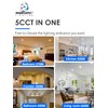 12 Pack 5/6 Inch 5CCT LED Recessed Lighting Retrofit, 2700K/3000K/4000K/5000K/6500K