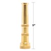 2-Pack 3-in-1 Multi-Purpose 5-inch Brass Twist Garden Hose Nozzle with