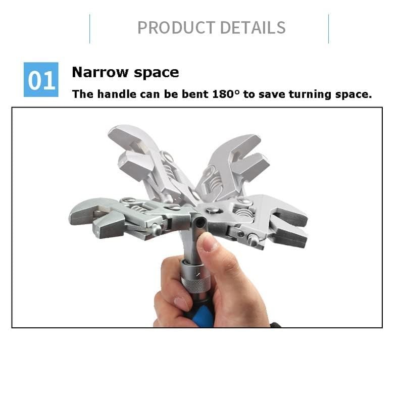 Flexhead Adjustable Wrench, 10" to 12" Ratcheting Crescent Wrenches with
