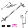 12-Inch Shower Head Extension Arm, Adjustable Shower Extension Arm, Stainless