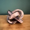 Thorness Rustic Wooden 3-Link Knot Ornament for Home Décor -