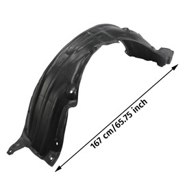 Driver Side Fender Liner Splash Guard Compatible with 2014-2015 Lexus IS250/IS350 Front Left 5380653070 LX1248126