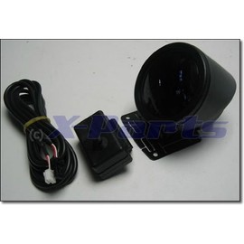 X-Parts 52mm Ladedruckanzeige - Weiße Ziffern auf schwarzem Hintergrund