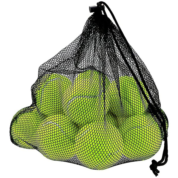 Philonext Set of 12 Tennis Balls with Mesh Carry Bag Ideal for Training, Tennis, Ball Machines and also as Play Equipment