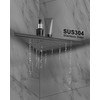 euroharry 1 Piece Corner Shelf Shower Shelf 304 Stainless Steel