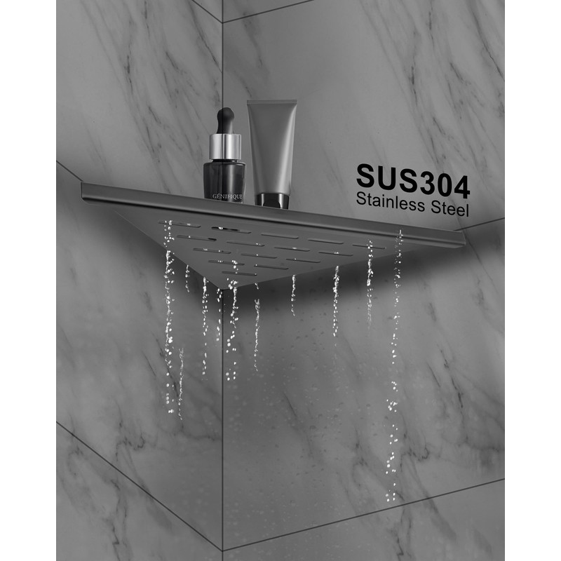 euroharry 1 Piece Corner Shelf Shower Shelf 304 Stainless Steel