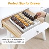 MinBoo Bamboo Coffee Capsule Storage Drawer Tray, Bamboo Drawer Insert