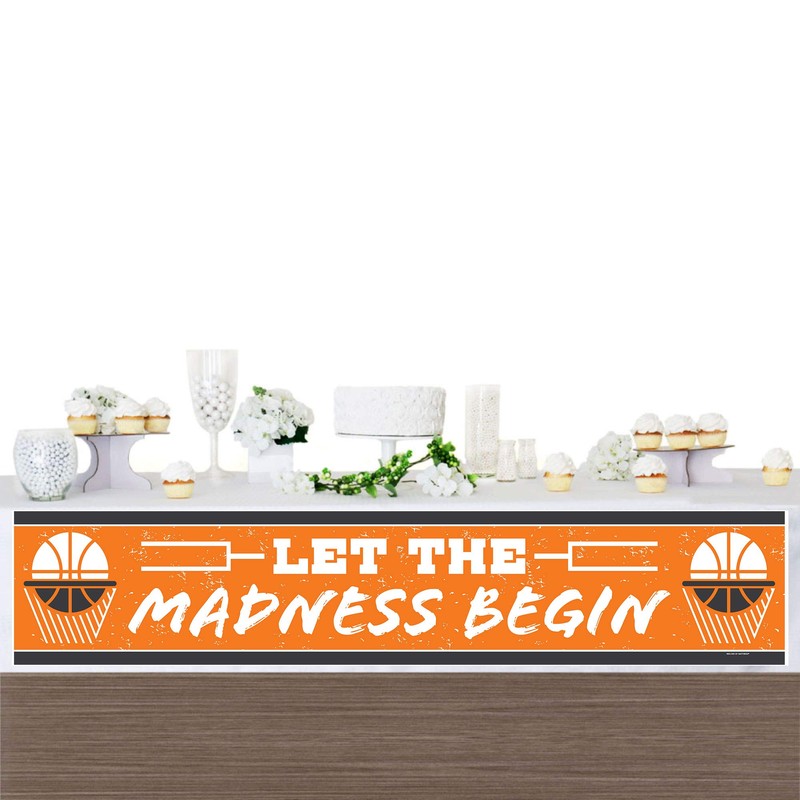 Big Dot of Happiness Cartel de baloncesto – Let The