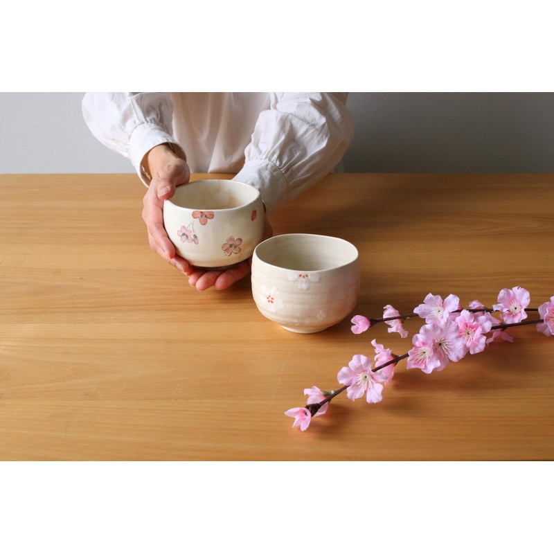 World Create, Inc. Pink Matcha Bowl: Φ3.7 x H3.0 inches