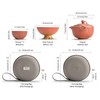 Pomegranate Shape Travel Teapot, Portable Ceramic Tea Set, 1 Pot