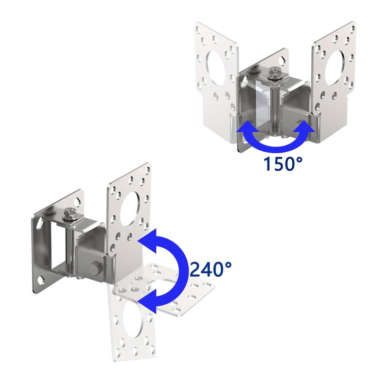WiTi Antirust Mounting Adapter for Wall and Post Installation Adjustable