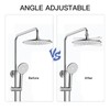 1 Pcs Adjustable Shower Arm Connector Universal Shower Head Swivel