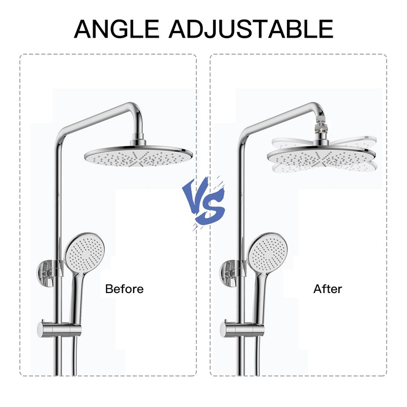 1 Pcs Adjustable Shower Arm Connector Universal Shower Head Swivel