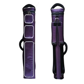 Champion 2X4,3x6 Nylon/Leatherette Billiard Pool Cue Stick Hard Carrying Case 4S2B, 6S3B (Purple, 3X6 (3B6S))