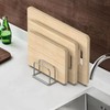 Stainless Steel Pot Lid and Cutting Board Rack for Kitchen
