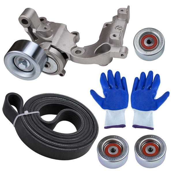MINETPS 1662031013 Serpentine Belt Drive Tensioner Pulley Component Kit Fit