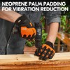 Vgo... Work Gloves Men Touchscreen in Cowhide Palm, Heavy Duty