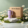 US 40oz Outdoor Tumbler Sublimation Printable Waterproof Lid Insulated Stainless