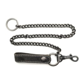 Lemasi Safety Chain Metal Chain Waiter Chain for Waiters Wallet Waiter Purse Biker Wallets with Genuine Leather Loop, gray, Casual