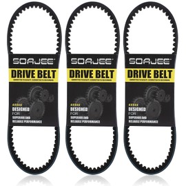 SOAJEE 3Pcs 835 20 30 CVT Drive Belt for GY6 125cc - 150cc 232cc 152QMI 157QMJ 4-stroke Engines ATV Motorcycle Go Kart Scooter Pit Dirt Mini Bike Agility Baja Carter Coolster Diamo Hammerhead GTS 150