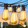 Skoiuc 100FT Solar String Lights Outdoor Waterproof with Remote &
