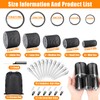 56 Pcs Velcro Hair Rollers Set with 5 Sizes, Self