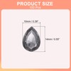 MECCANIXITY 100Pcs 10 x 14 mm Teardrop Rhinestones Acrylic Pointed