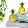 Cabilock Pineapple Crystal Figurine, Pack of 2 Mouth-Blown Glass Fruit